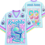Chaotic Club Mascot Neon Striped School Pride Game Day Mesh Jersey