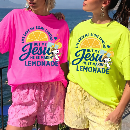 ChaoticClub Jesus Makes Lemonade Neon T-shirt