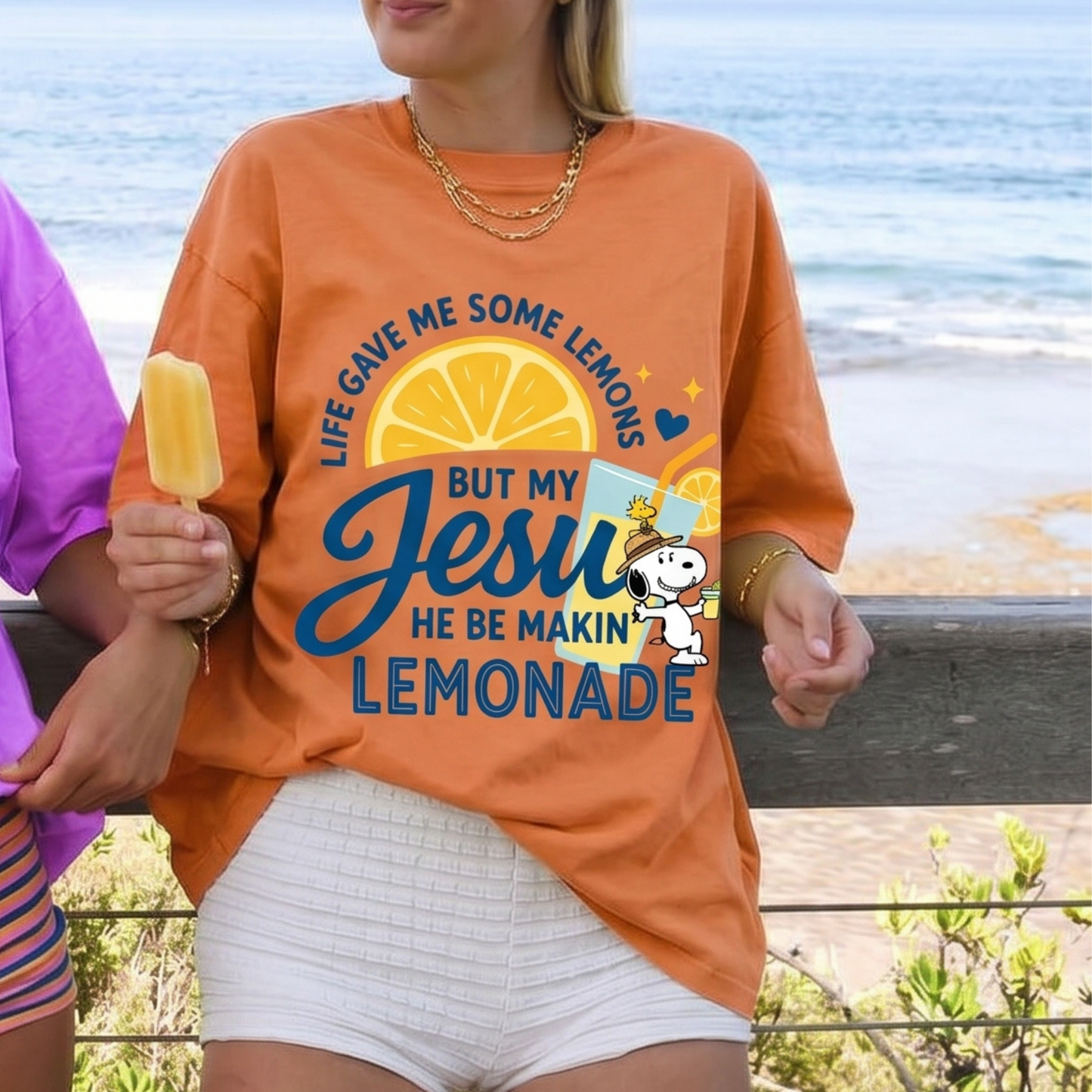 ChaoticClub Jesus Makes Lemonade Neon T-shirt