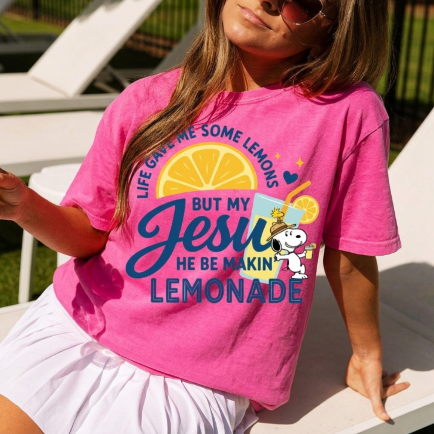 ChaoticClub Jesus Makes Lemonade Neon T-shirt