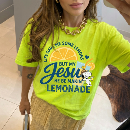 ChaoticClub Jesus Makes Lemonade Neon T-shirt