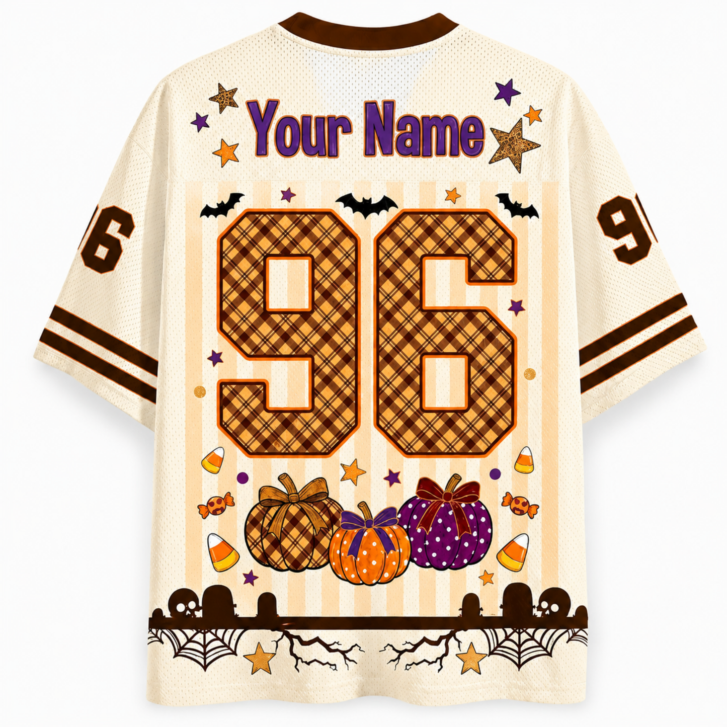 ChaoticClub Fall-o-ween Ghost Blowing Bubble Mesh Jersey