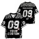 ChaoticClub Personalized Leopard Stars Mesh Jersey