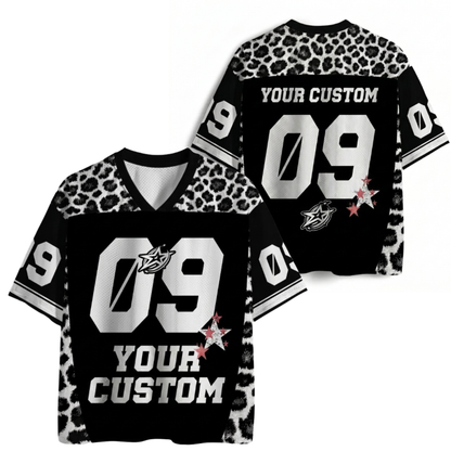 ChaoticClub Personalized Leopard Stars Mesh Jersey