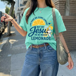 ChaoticClub Jesus Makes Lemonade Neon T-shirt