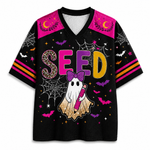 Chaotic Club Preppy School Staff: Teacher, Para Hallowwen Boo Mesh Jersey