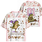 ChaoticClub First of All Jesus Thinks Im A Delight Frog Coffee Mesh Jersey