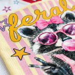 ChaoticClub Peace Sign Pink Raccoon Bubble Mesh Jersey