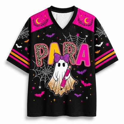 Chaotic Club Preppy School Staff: Teacher, Para Hallowwen Boo Mesh Jersey