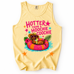 ChaoticClub Dachshund Hotter Than Hoochie Coochie Tank Top
