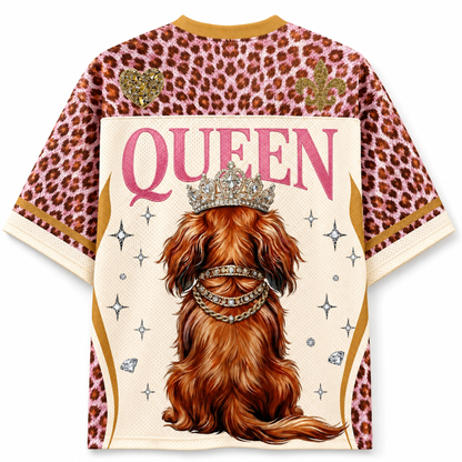 ChaoticClub  Blessed Glam Dachshund  Leopard Mesh Jersey