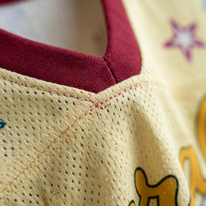 ChaoticClub Peace Sign Pink Raccoon Bubble Mesh Jersey