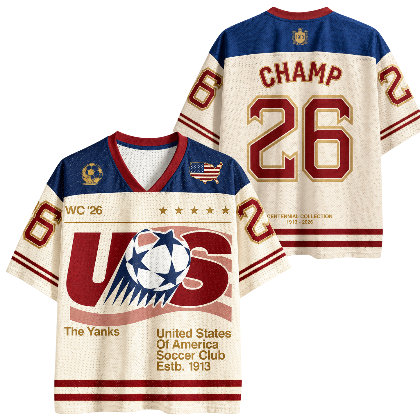 ChaoticClub 1913 United States Soccer 90s Mesh Jersey