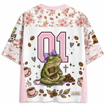 ChaoticClub First of All Jesus Thinks Im A Delight Frog Coffee Mesh Jersey