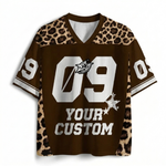 ChaoticClub Personalized Leopard Stars Mesh Jersey