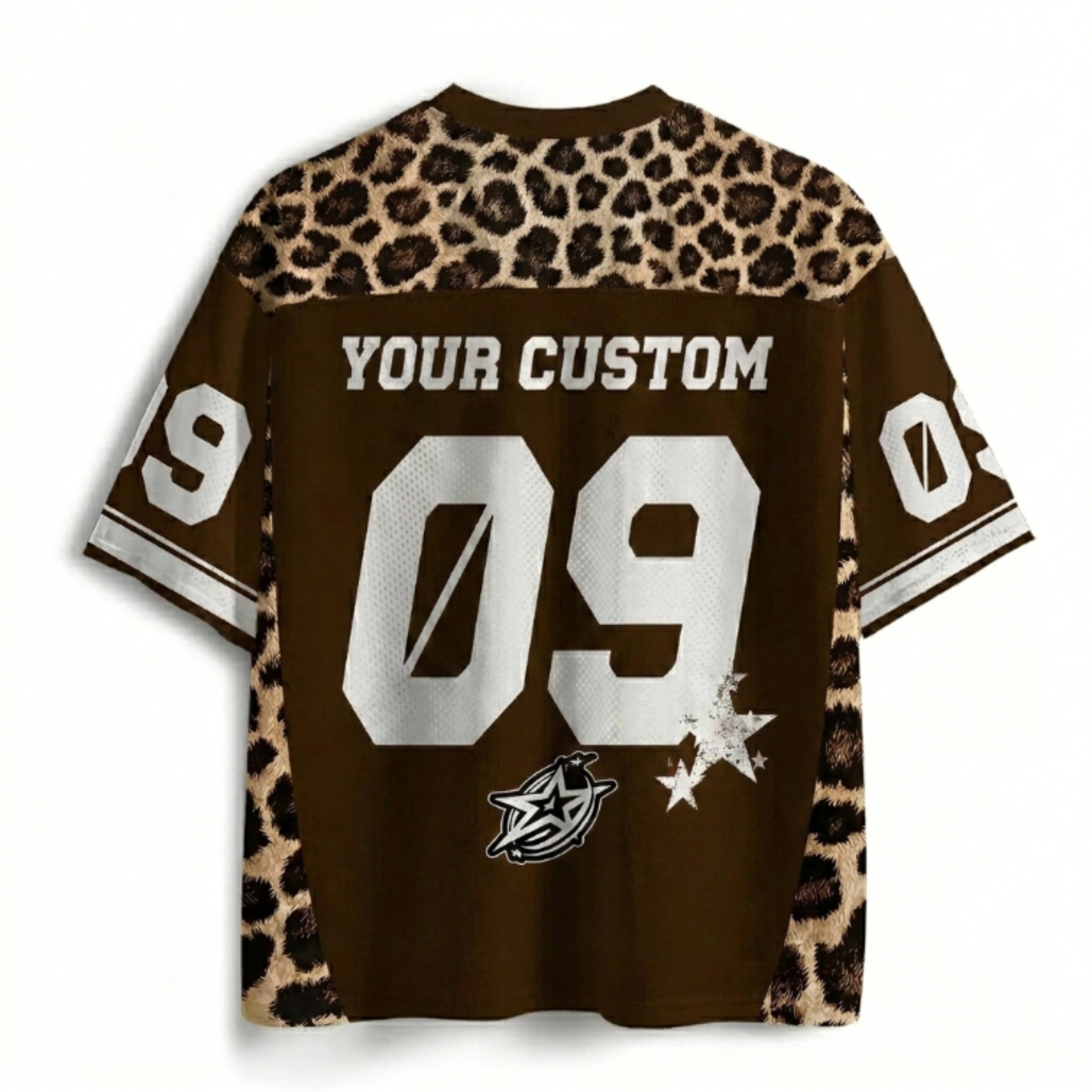ChaoticClub Personalized Leopard Stars Mesh Jersey