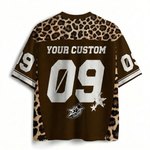 ChaoticClub Personalized Leopard Stars Mesh Jersey
