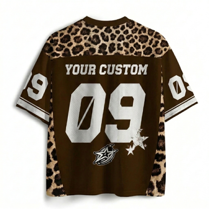 ChaoticClub Personalized Leopard Stars Mesh Jersey
