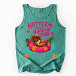 ChaoticClub Dachshund Hotter Than Hoochie Coochie Tank Top
