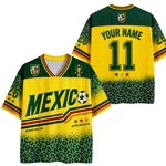 ChaoticClub Mexico Soccer Jersey Leopard Mesh Jersey