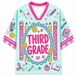 ChaoticClub Striped School Pencil Gingham Mesh Jersey