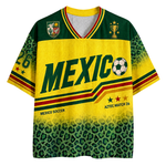ChaoticClub Mexico Soccer Jersey Leopard Mesh Jersey