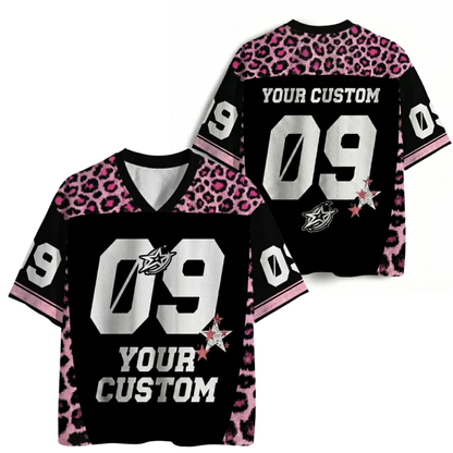 ChaoticClub Personalized Leopard Stars Mesh Jersey