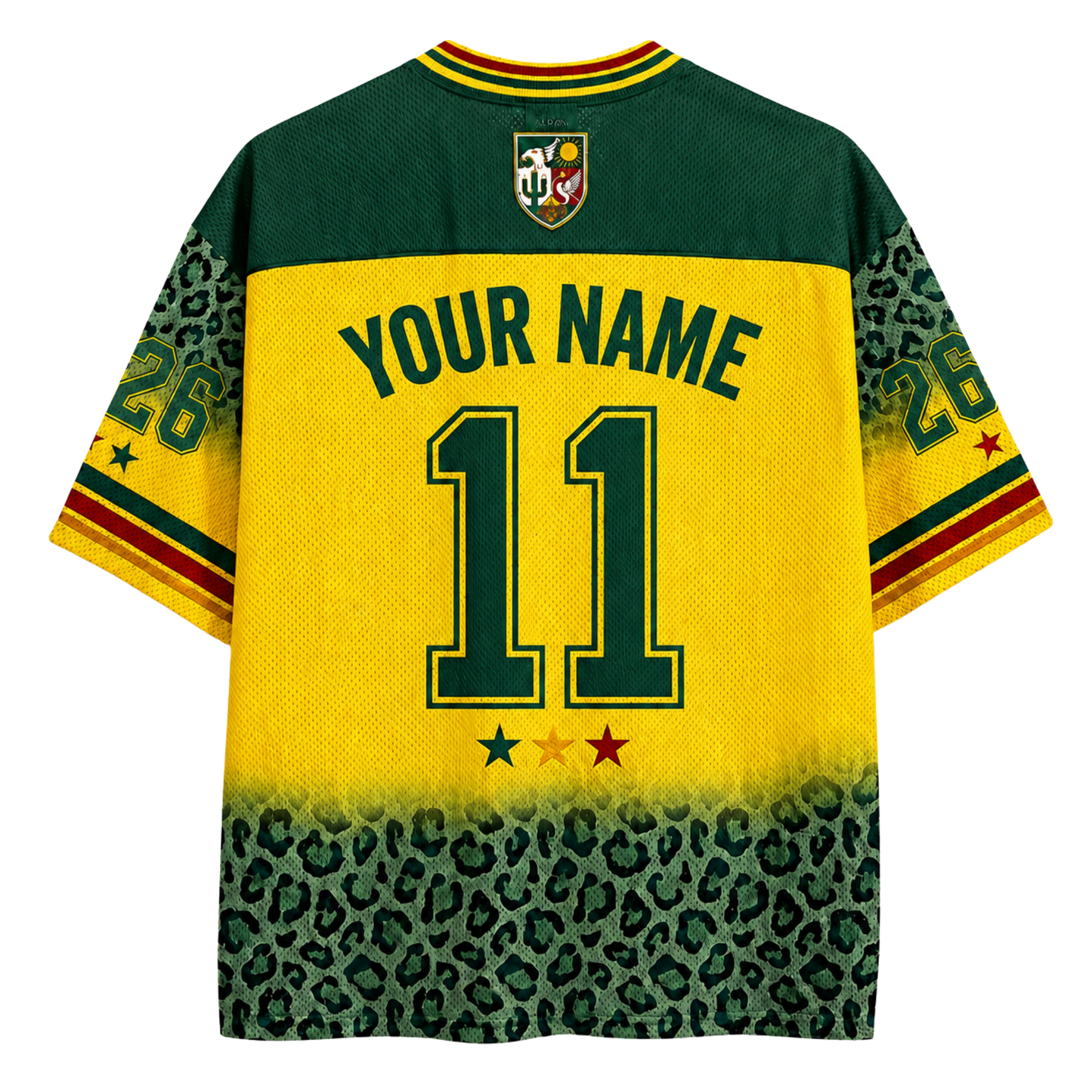ChaoticClub Mexico Soccer Jersey Leopard Mesh Jersey