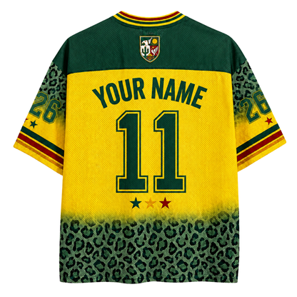 ChaoticClub Mexico Soccer Jersey Leopard Mesh Jersey