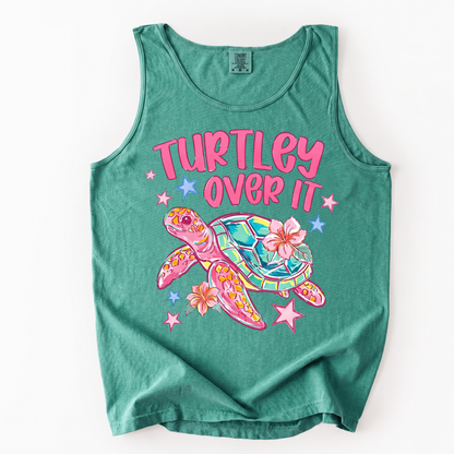 ChaoticClub Turtley Over It Summer Tank Top