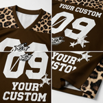 ChaoticClub Personalized Leopard Stars Mesh Jersey