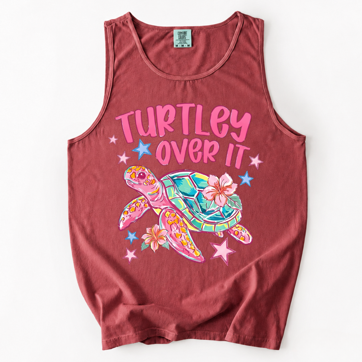 ChaoticClub Turtley Over It Summer Tank Top