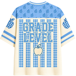 ChaoticClub Striped Teacher Apple Teach Love Mesh Jersey