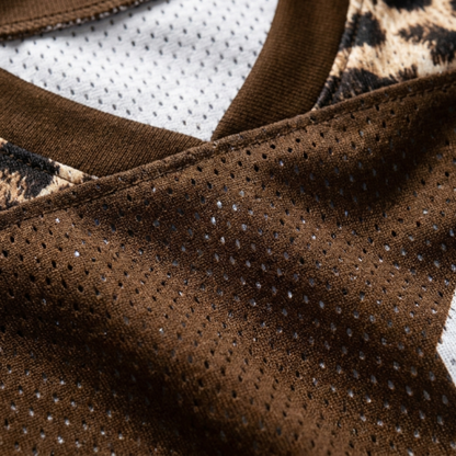 ChaoticClub Personalized Leopard Stars Mesh Jersey