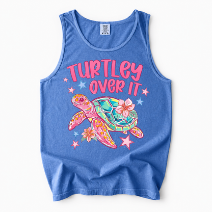 ChaoticClub Turtley Over It Summer Tank Top