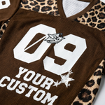 ChaoticClub Personalized Leopard Stars Mesh Jersey