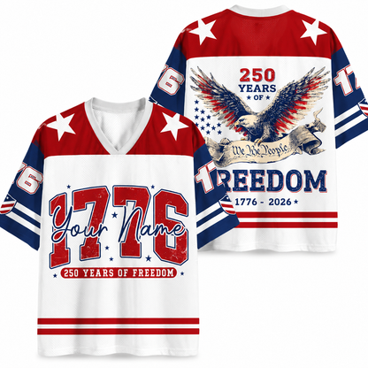 ChaoticClub Personalized 250 Years America of Freedom Mesh Jersey