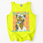 ChaoticClub Margaritas Made Me Do It Leopard Spa Summer Tank Top