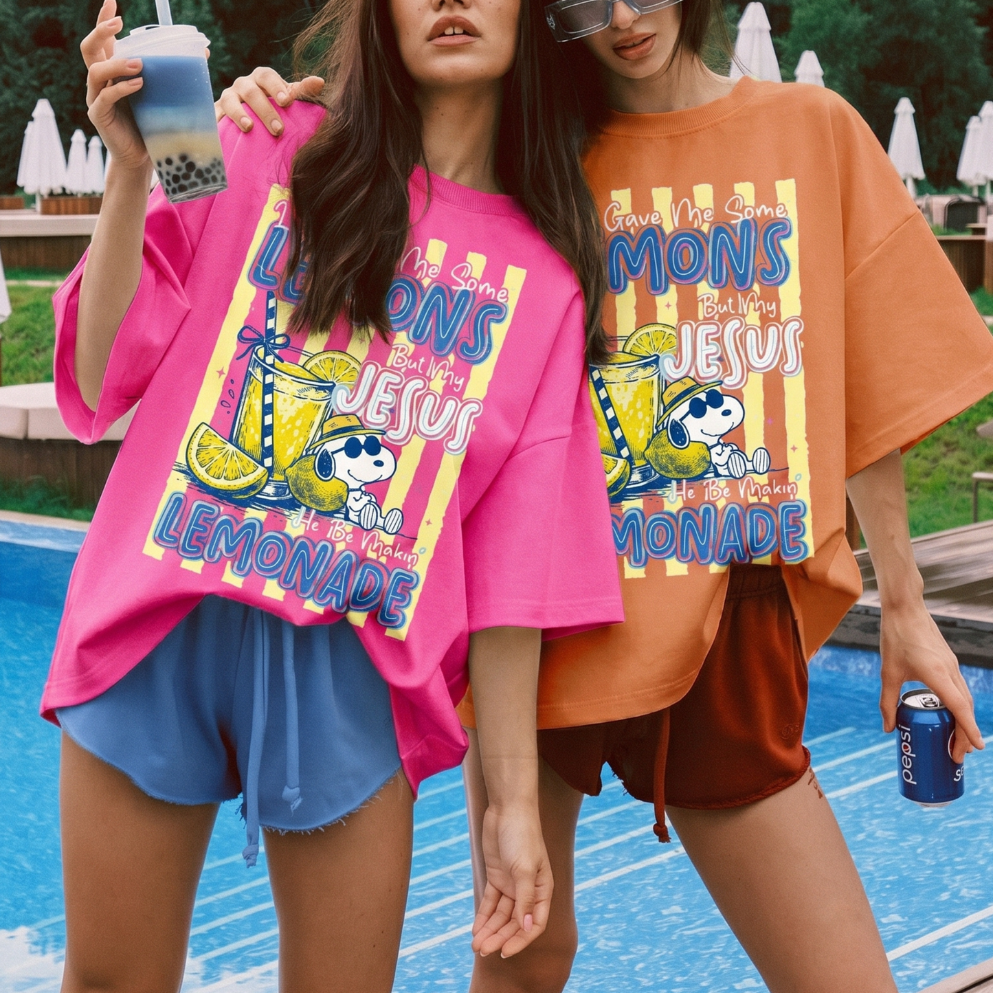 ChaoticClub Jesus Makes Lemonade Neon T-Shirt