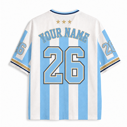 ChaoticClub Argentina Soccer Personalized Mesh Jersey