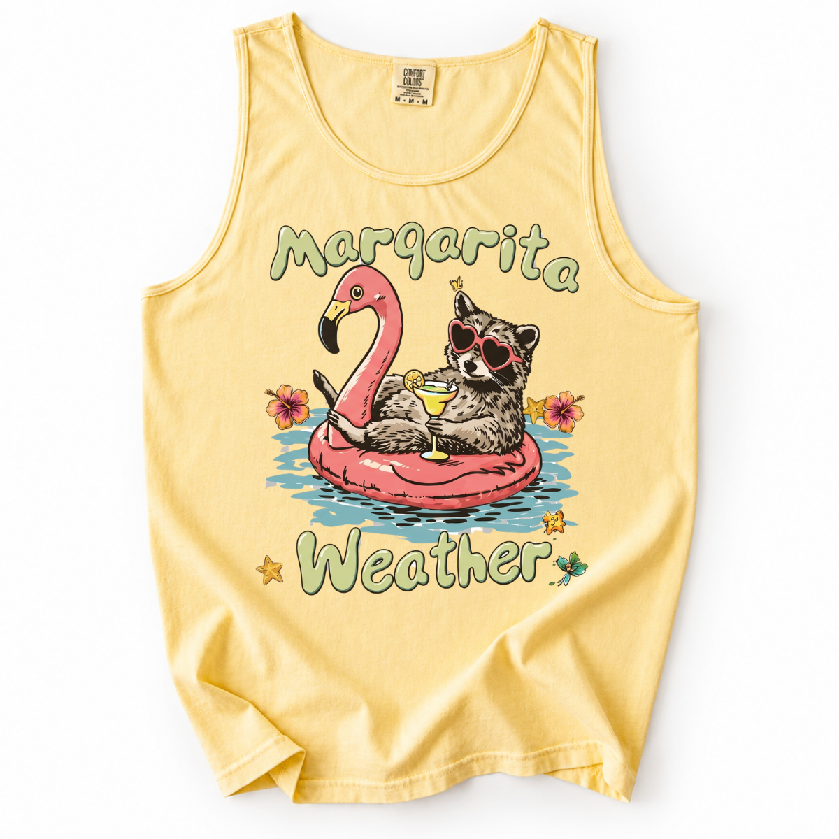 ChaoticClub Raccoon Margarita Summer Tank Top