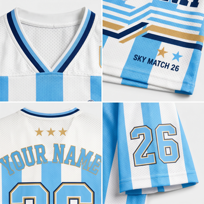 ChaoticClub Argentina Soccer Personalized Mesh Jersey