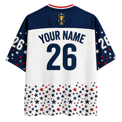 ChaoticClub United States Soccer Stars Stripes Mesh Jersey