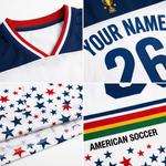 ChaoticClub United States Soccer Stars Stripes Mesh Jersey