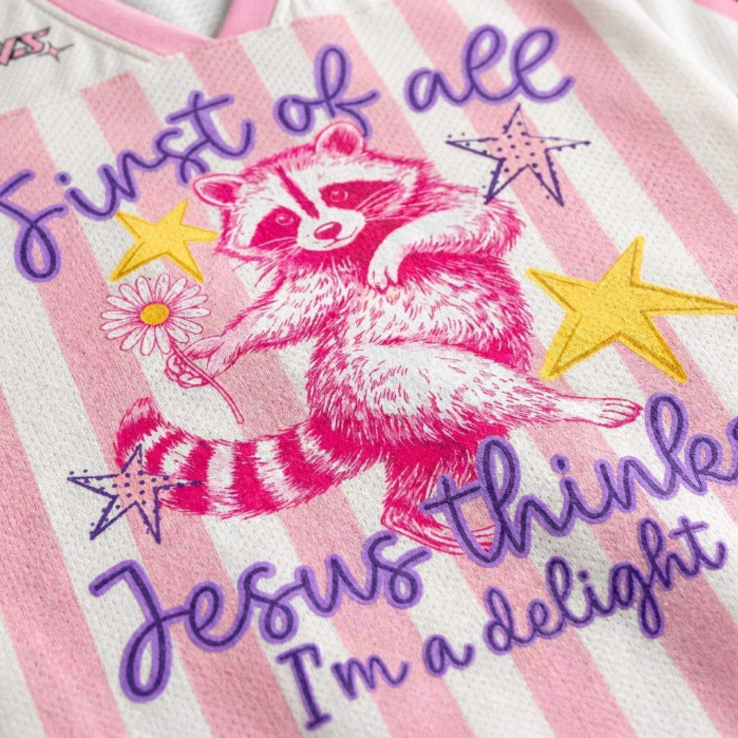 ChaoticClub First of All Jesus Thinks I'm A Delight Mesh Jersey