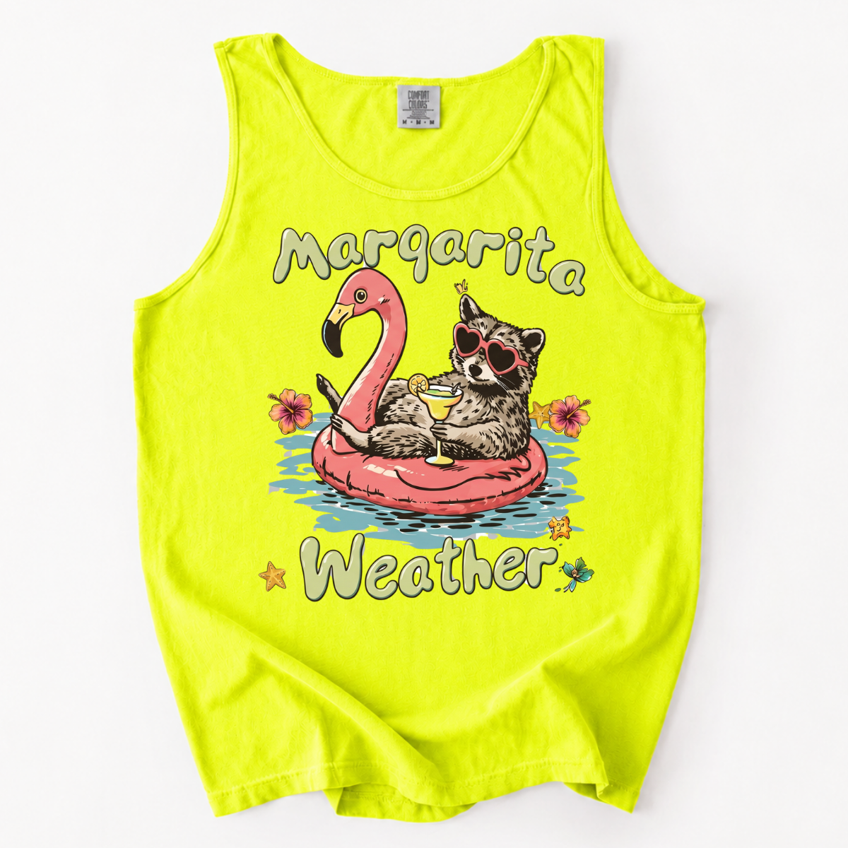 ChaoticClub Raccoon Margarita Summer Tank Top