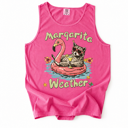 ChaoticClub Raccoon Margarita Summer Tank Top