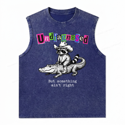 ChaoticClub Undiagnosed Racoon Crocodile Wash Tanktop
