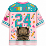 ChaoticClub Bubble Gum Raccoon Back to School Mesh Jersey
