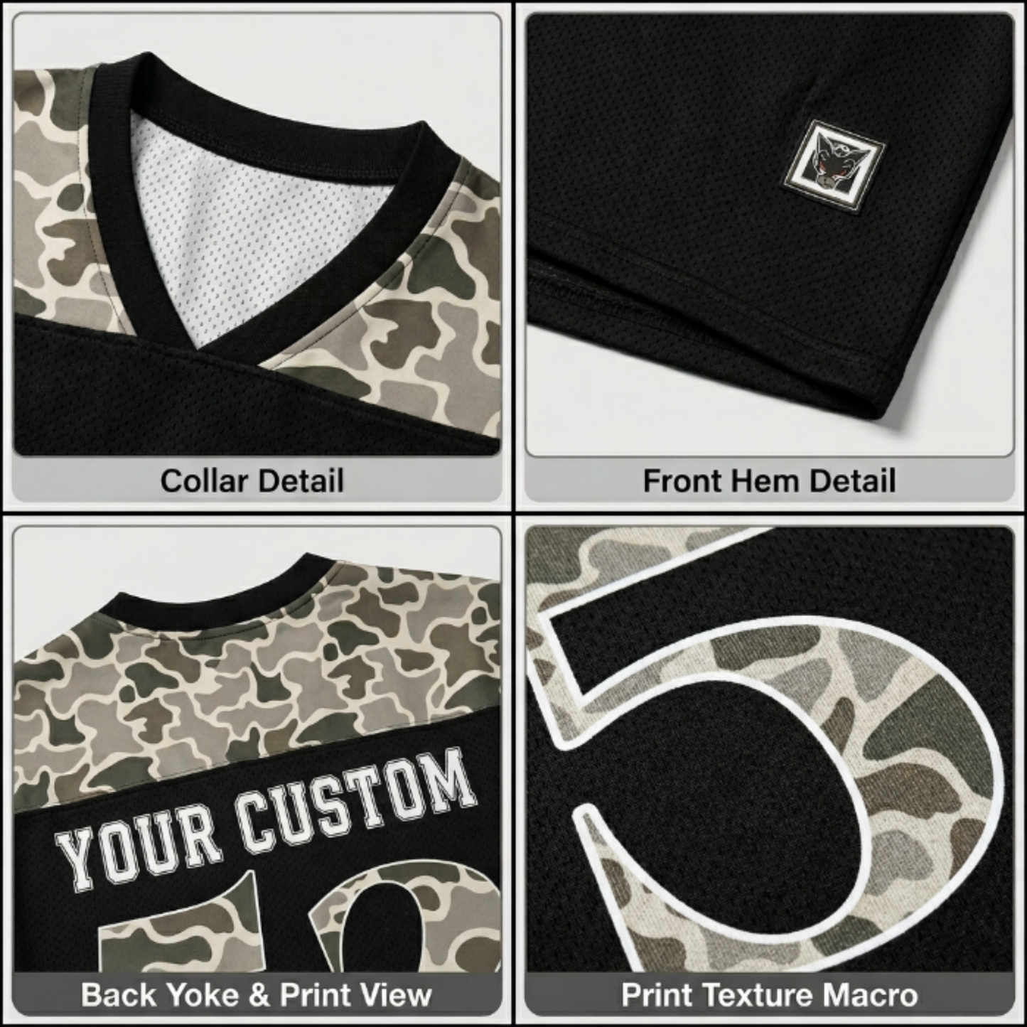 ChaoticClub Personalized Wild Camo Mesh Jersey